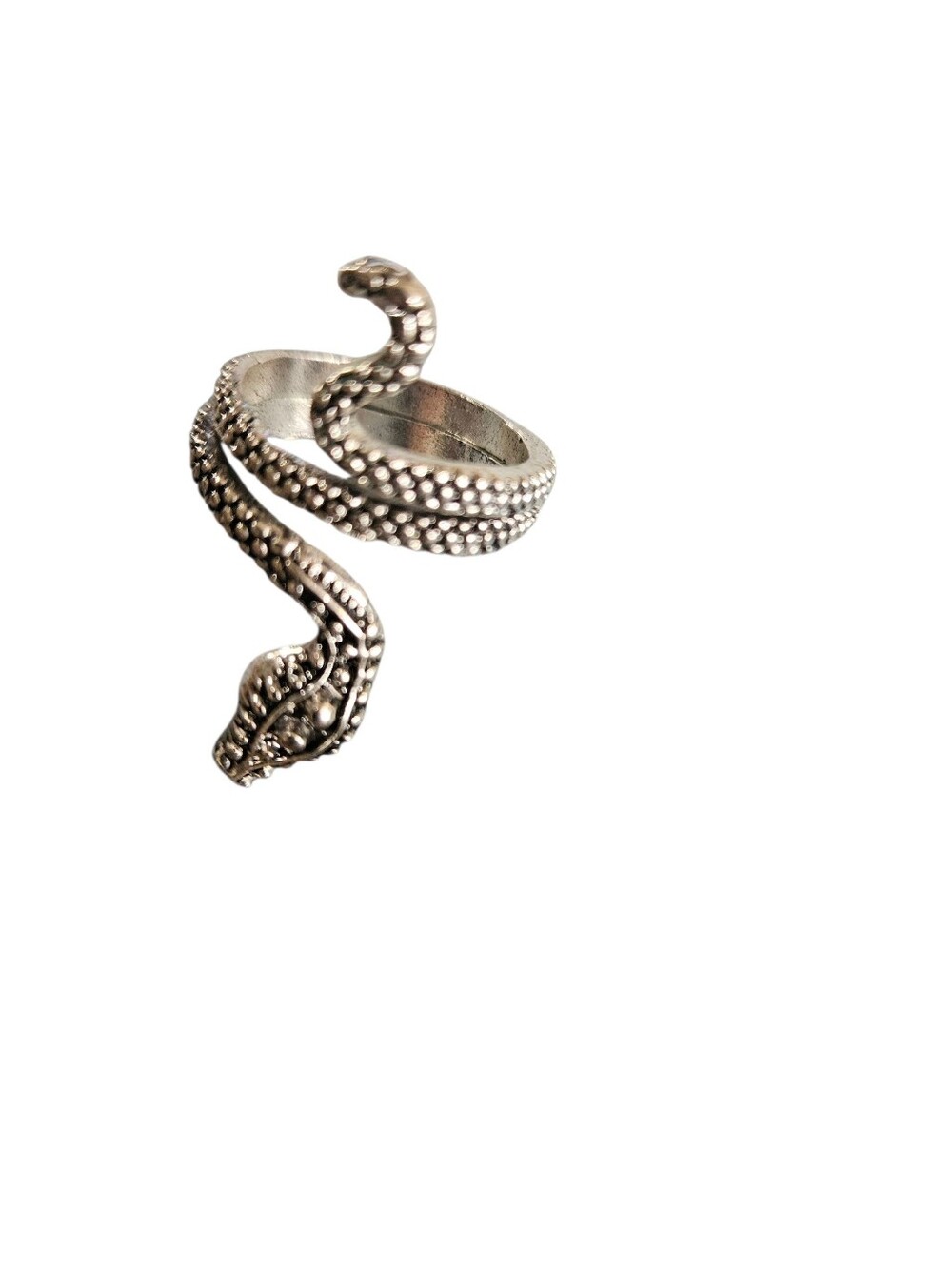Silvertone Snake Ring